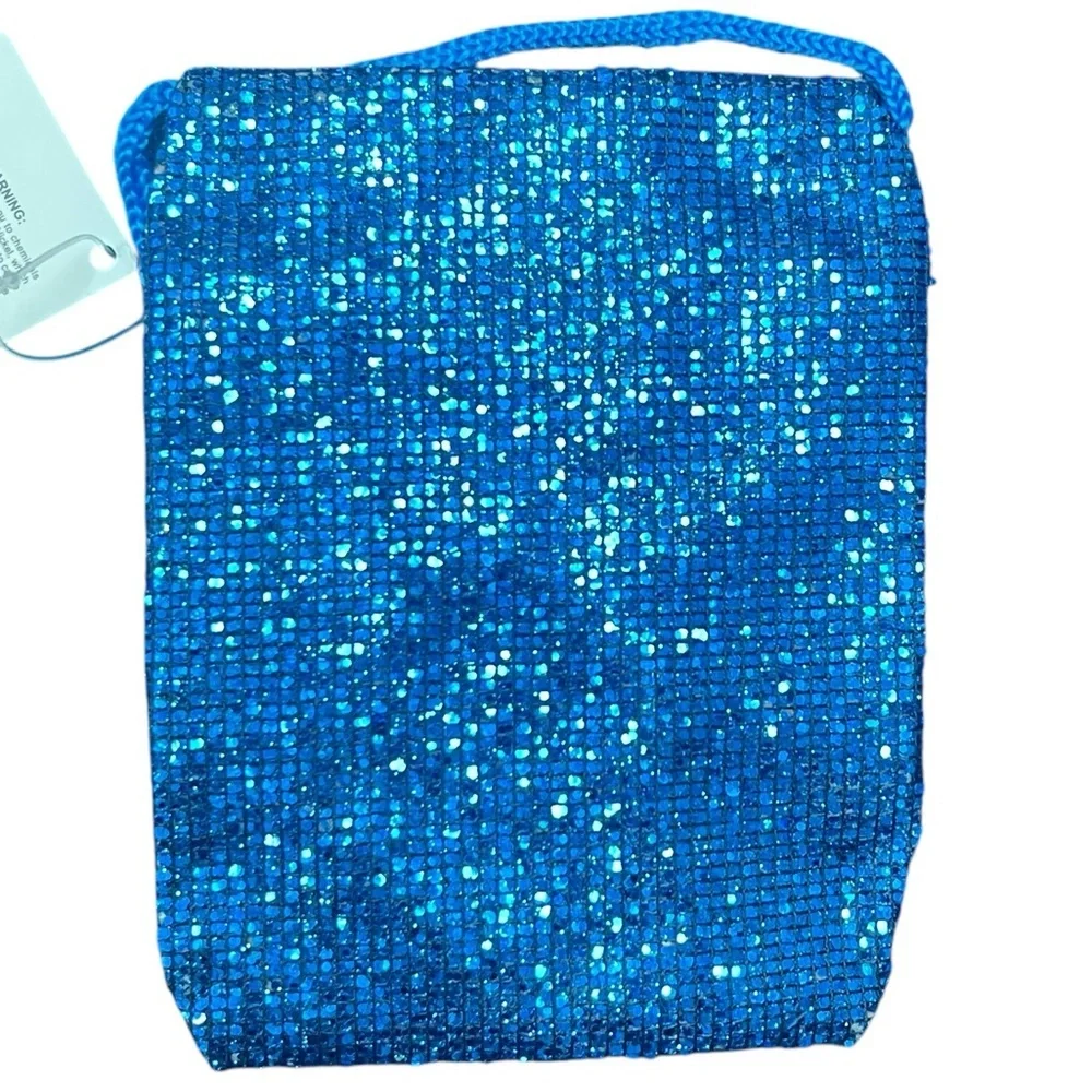 Princess Accessories Crossbody Sequined Bag Blue Red